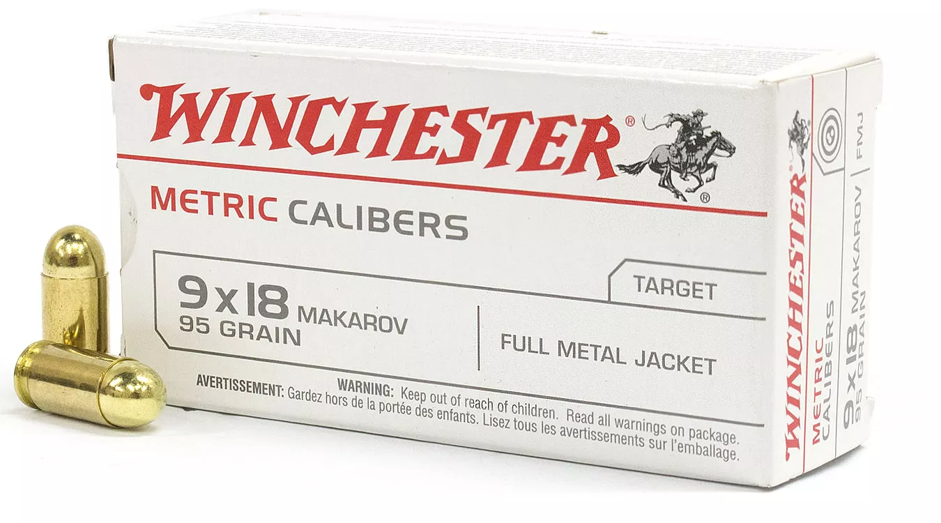 Winchester 9×18 Makarov 95 gr Full Metal Jacket 50/Box