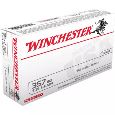 Winchester Q4309 USA 357 Sig 125 GR FMJ 50 Rounds