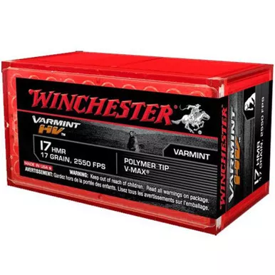 Winchester S17HMR1 Varmint HV 17 HMR 17 GR VMax 50 Rounds