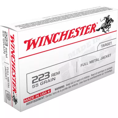 Winchester USA223R1 USA 223 Rem 55 GR FMJ 20 Rounds