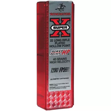 Winchester X22LRPP1 Super-X 22LR 40 GR Power Point 100 Rounds