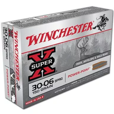 Winchester X30061 SuperX 30-06 150 GR Power Point 20 Rounds