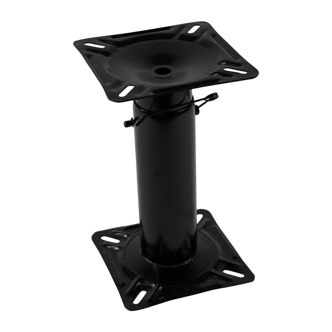 Wise 12″-18″ Adjustable Black Steel Pedestal• 8WD1255
