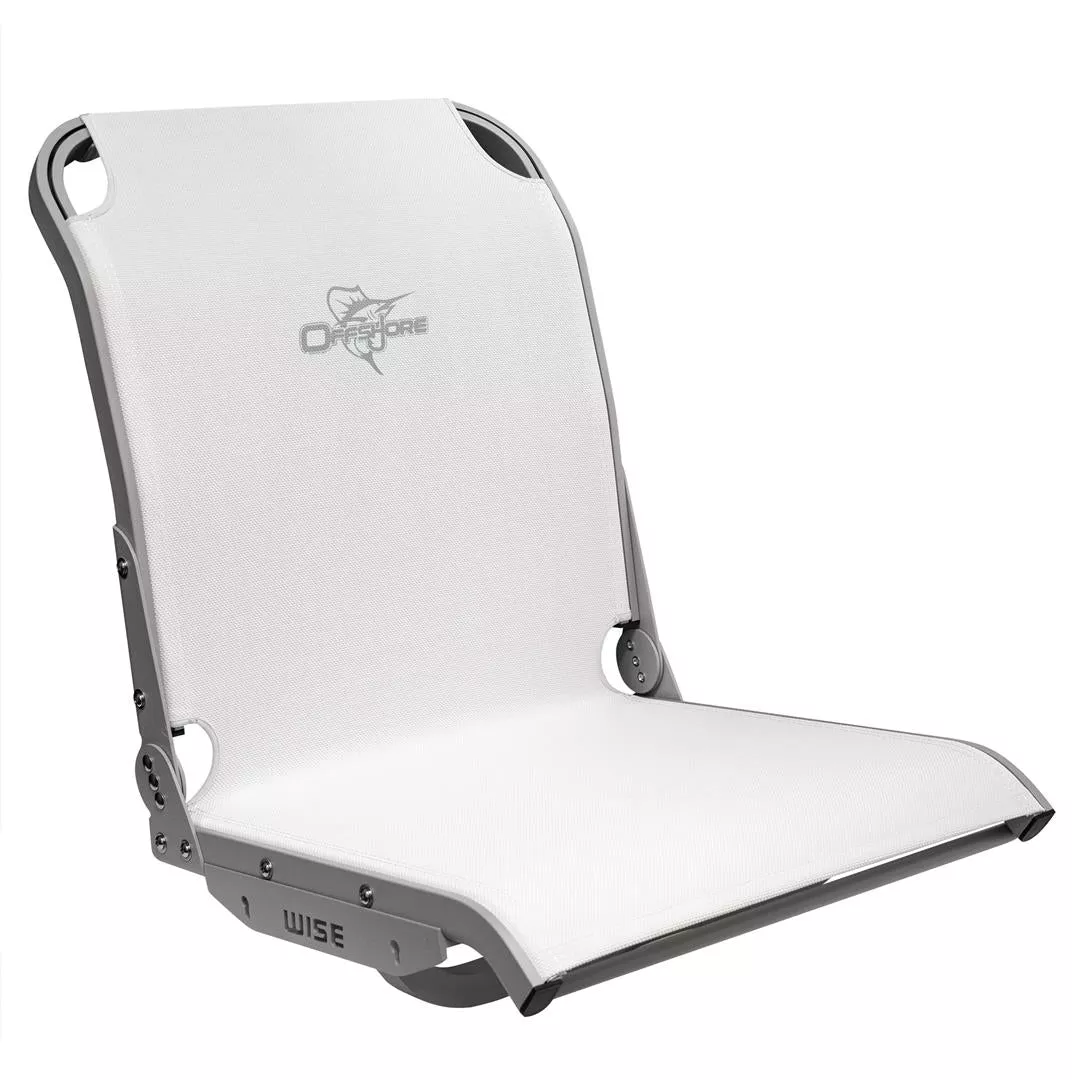 Wise AeroX Cool-Ride Mesh High Back Boat Seat, White• 3373-784