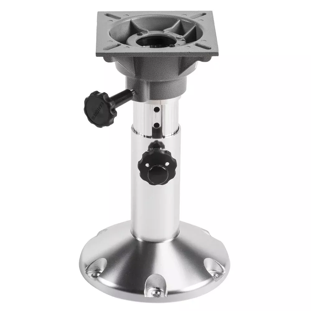Wise Aluminum Adjustable Post with Spider Mount & Round Base 12″-18″ H x 2-7/8″ D• 8WP21-18S