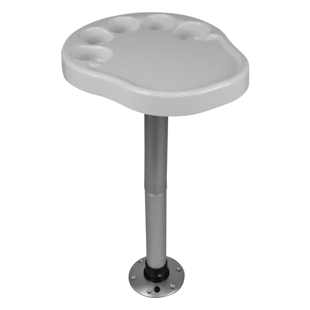 Wise Party Platter Table Kit with Flush Mount Base 17.75" L x 15-1/2" W x 30-1/4" H• 3070-710