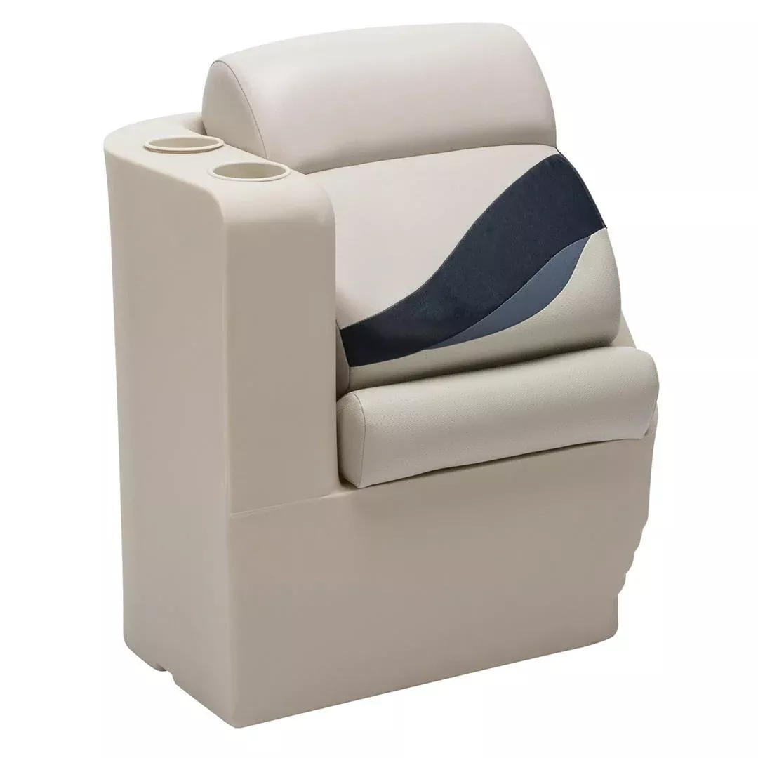 Wise Premier Pontoon Lean Back Recliner -Left, Platinum • Spectra Navy • Cobalt• BM13006L-986