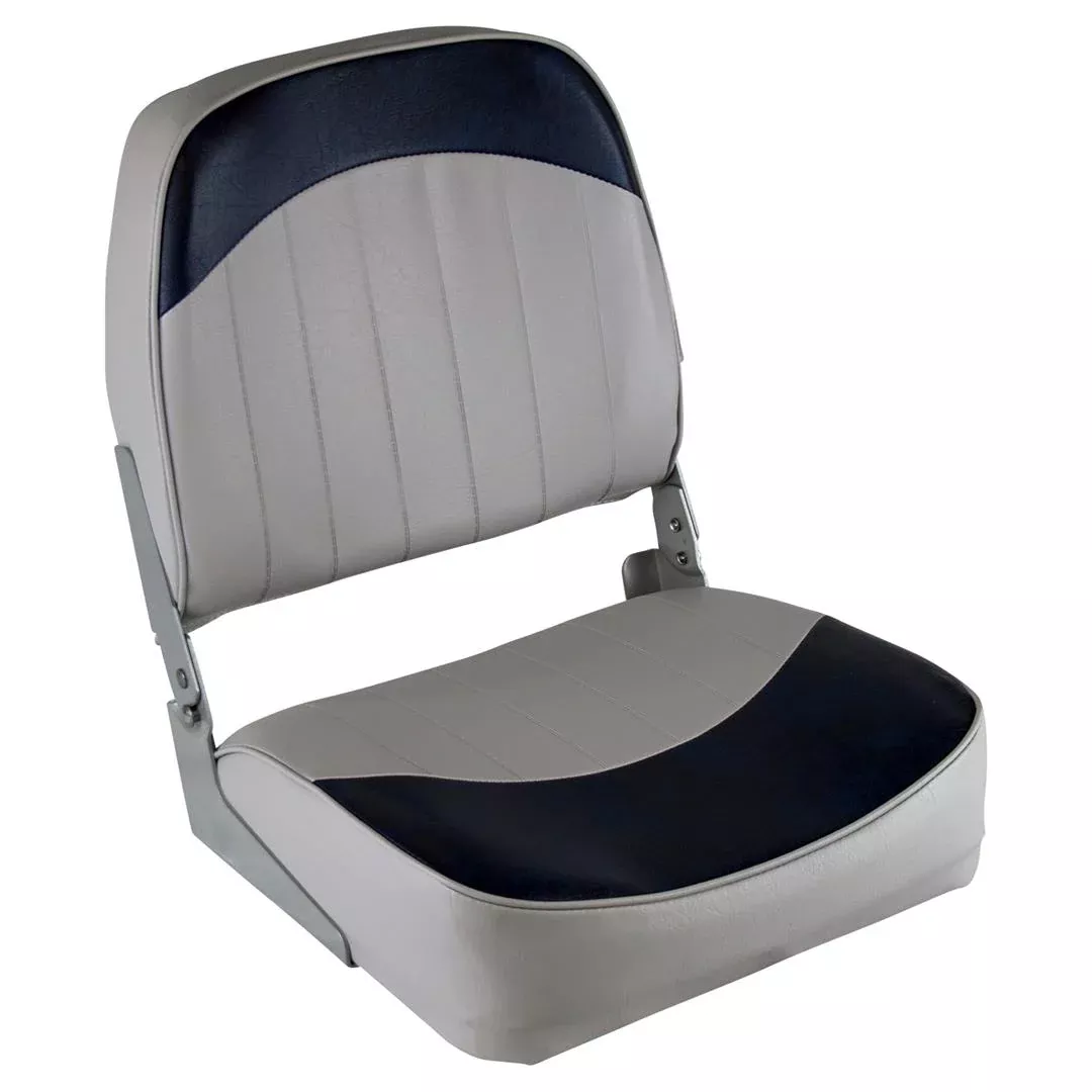 Wise Standard Low Back Fishing Seat, Gray/Navy• 8WD734PLS-660