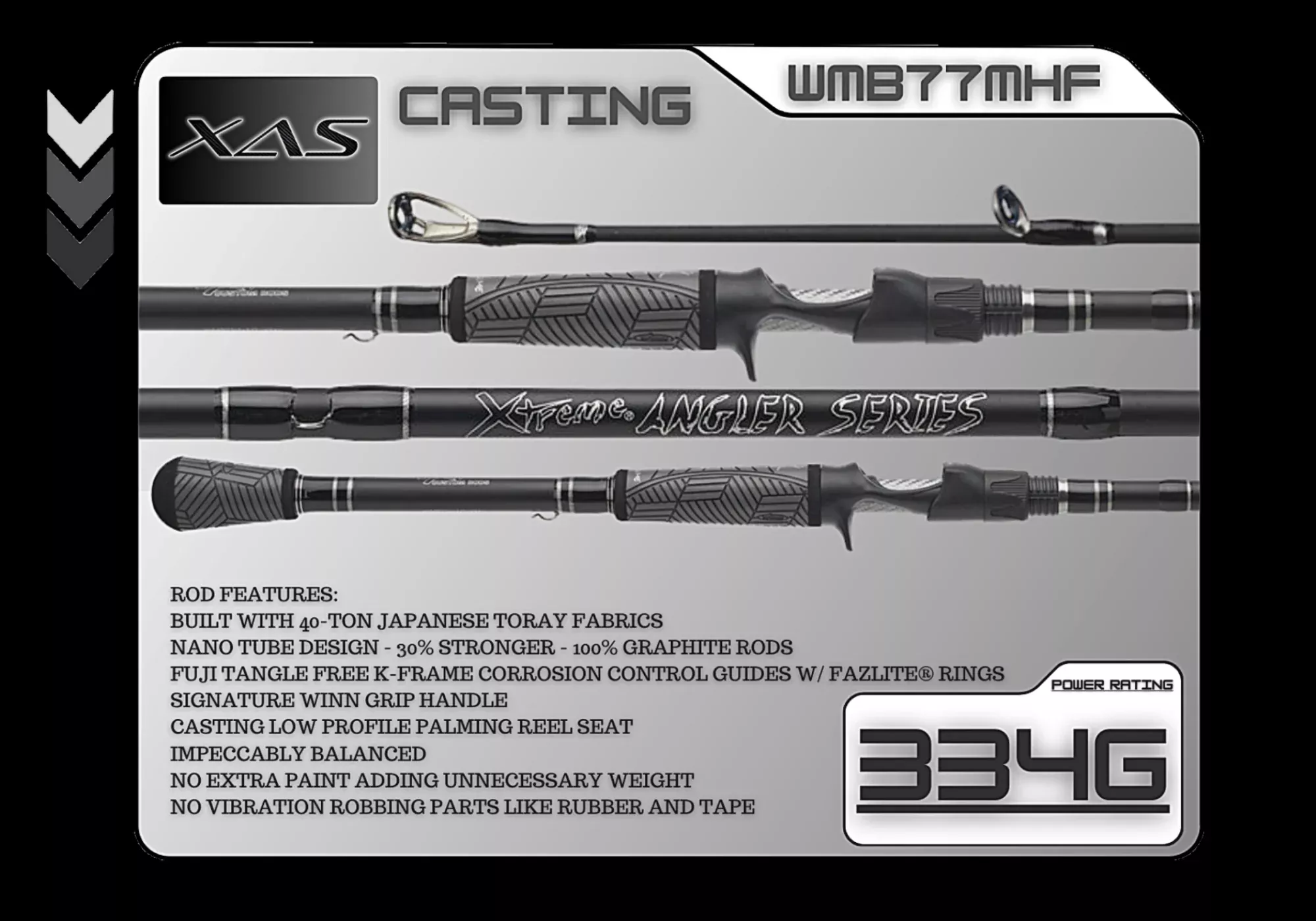 WMB77MHF 7’7″ Med-Heavy Fast
