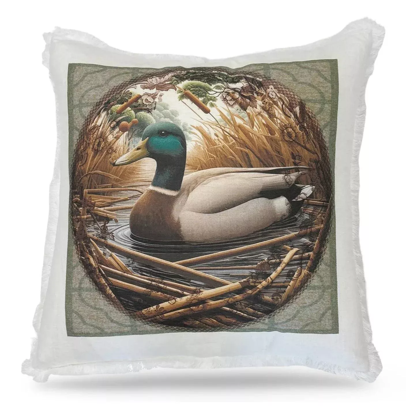 Woodland Fringe 22″ x 22″ Pillow