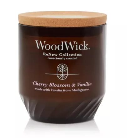 Woodwick Medium Renew Candle – Cherry Blossom & Vanilla #1726347
