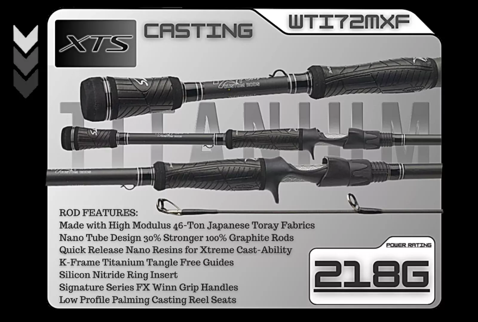 WTI72MXF7'2" Medium Xtra Fast **TITANIUM SERIES**