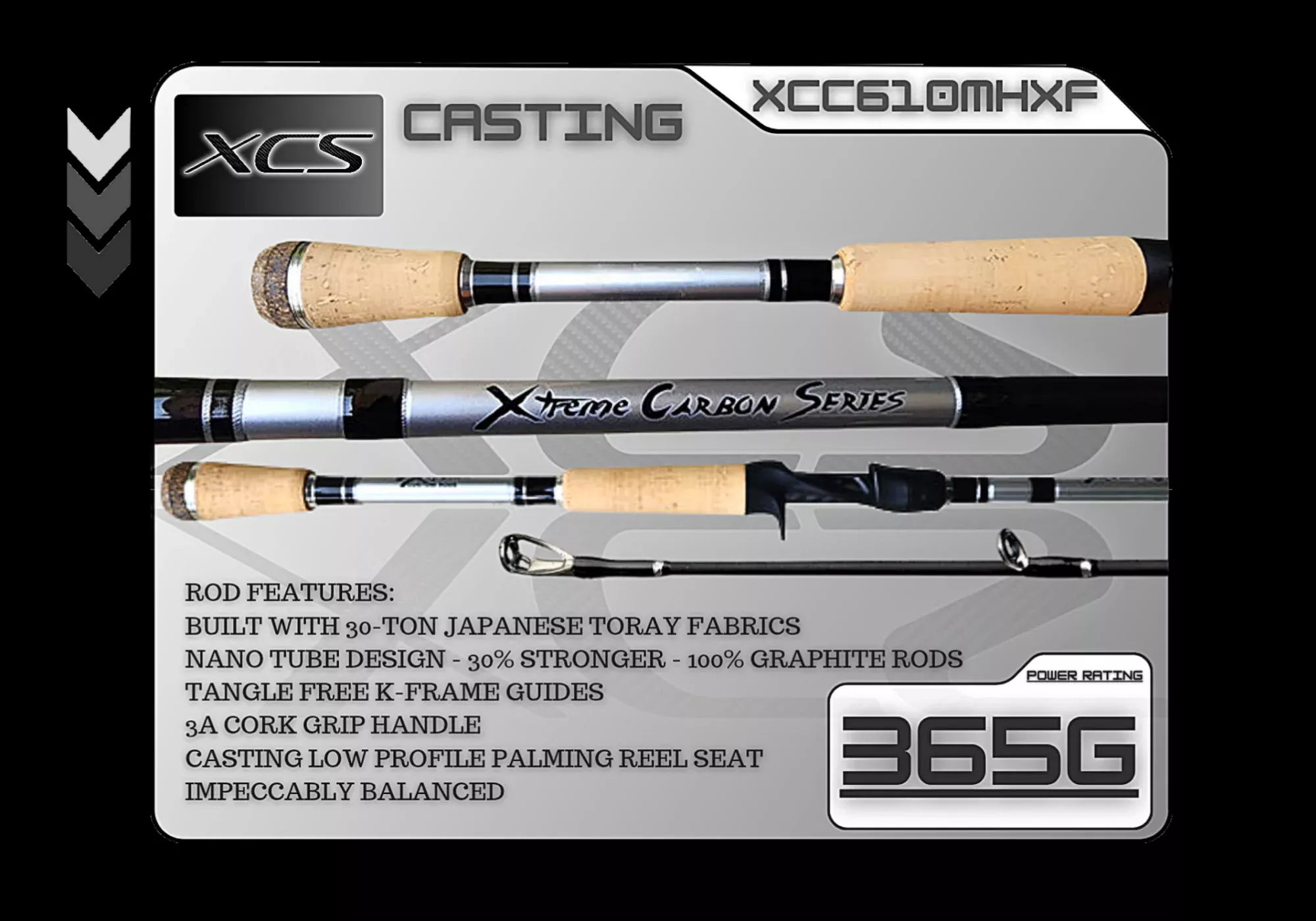 XCC610MHXF (365G) 6’10” Medium Heavy X-Fast