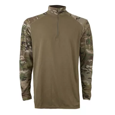 XGO Men’s Flame Retardant FR Combat Long Sleeve Zip Mock Shirt