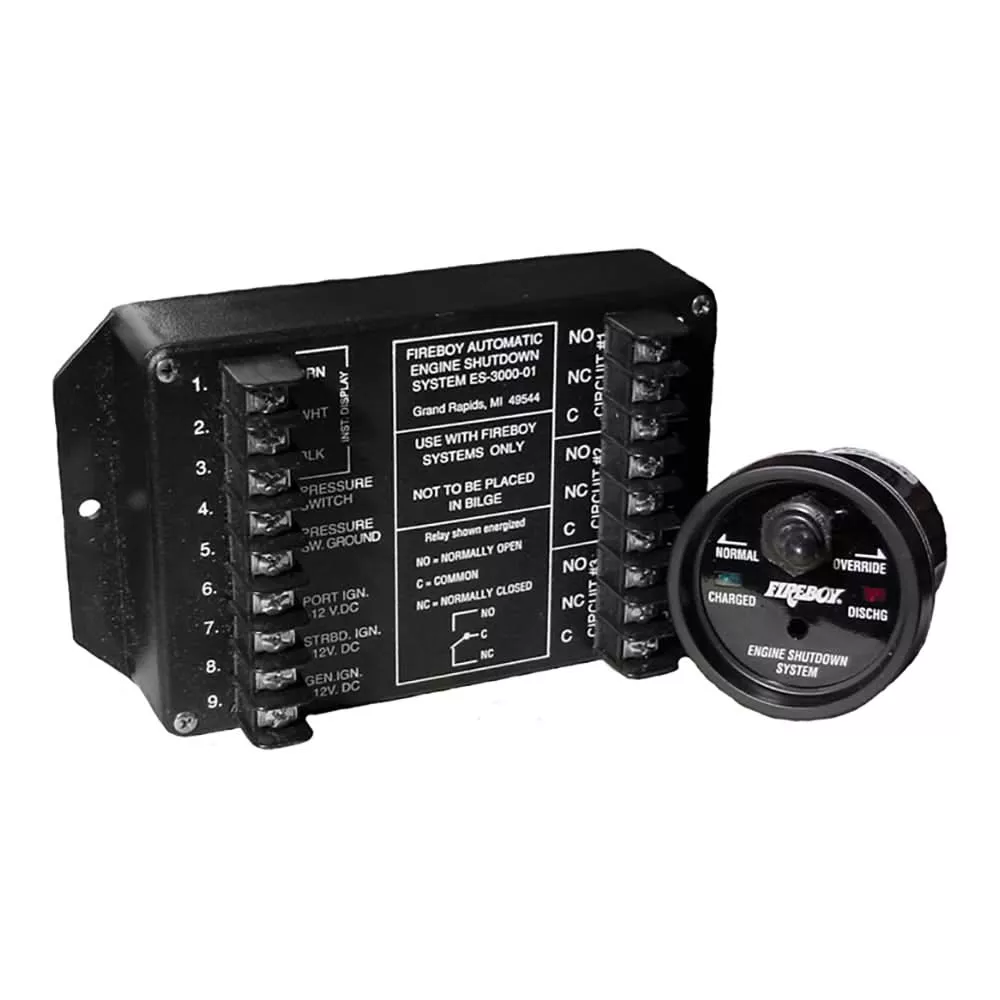 Xintex Engine Shutdown – 5 Circuit with 20A Relays – Round Display – ES-5000-01