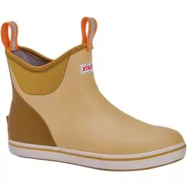 XTRATUF Men's Ankle Deck Boot - Ashpalt/Honey Mustard - 8