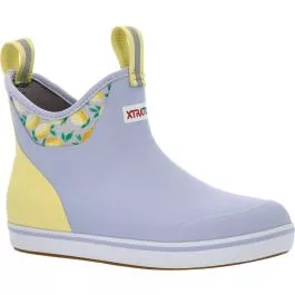 XTRATUF Women's Ankle Deck Boot - Periwenkle Lemon - 9