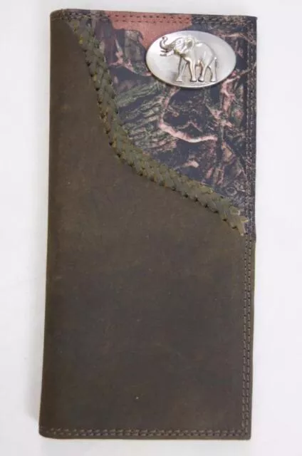 Zep-Pro Alabama Elephant Fence Row Camo Roper Wallet #ELEP-IWT4-FNC