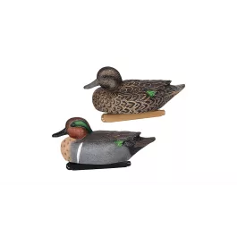 Zink Calls Floating Duck Decoys – 6 Pack – Green Wing Teal